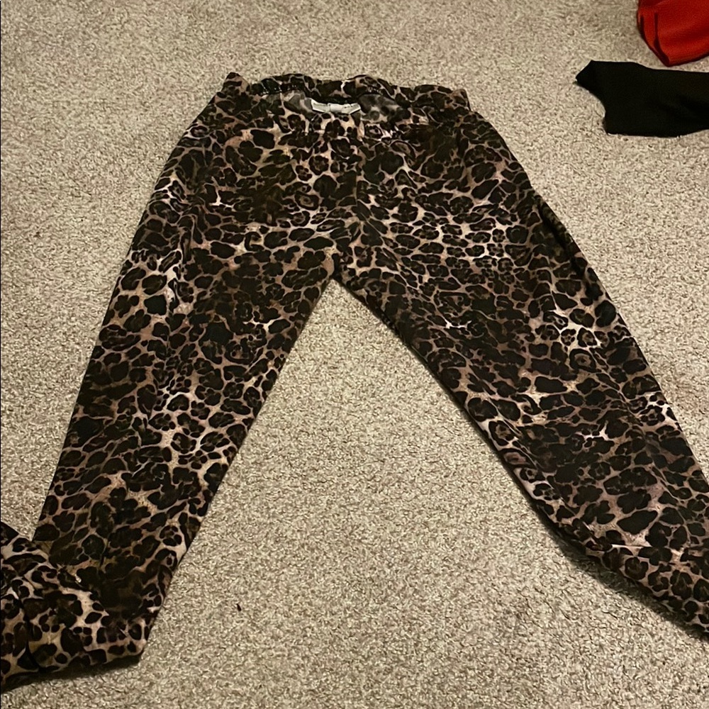 Bobbie Brooks Leopard Print Pants